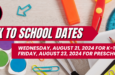 Back to School Dates 