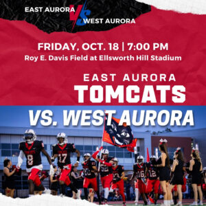 East Aurora Tomcast vesus West Aurora Blackhawks football game. October 18, 2024 at 7 P M